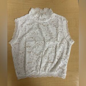 Yimaisha Youth White Lace Tops NWT
